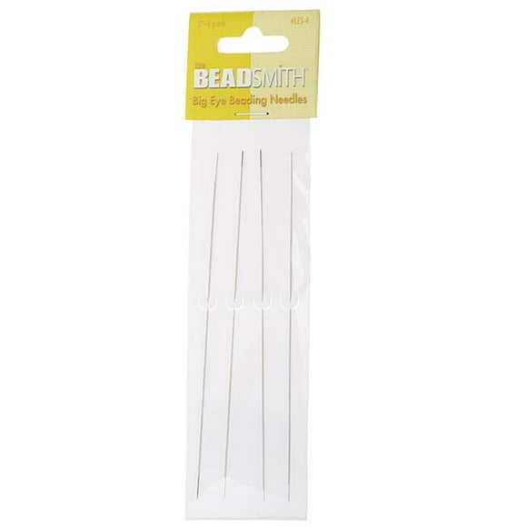 30X Beading Needles Threading Cord Tool DIY Jewelry Stainless Steel 0.6*120mm BL
